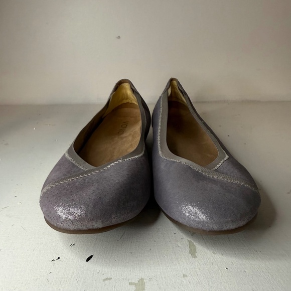 Vionic Caroll Spark Pewter Ballet Flats Sparkly Lavender Shoes - Picture 7 of 10